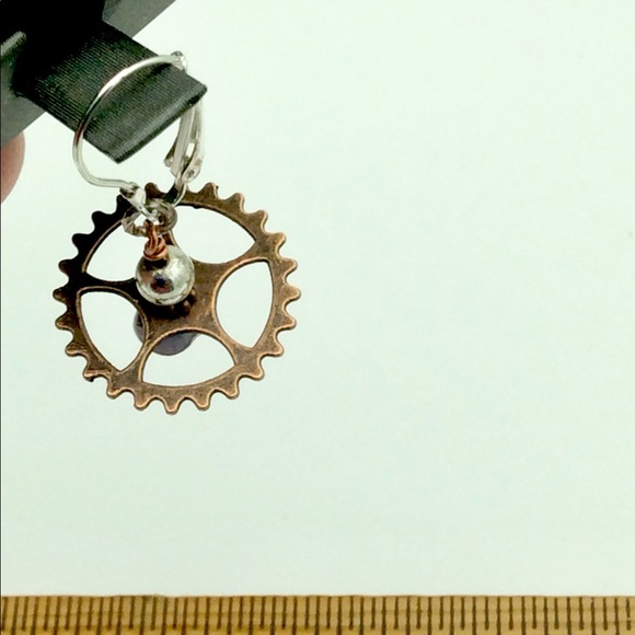 Galaxy Steampunk  Industrial Earrings Mixed Metals Hello Adele - Picture 2 of 3